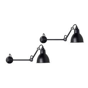 204 Væglampe L40 Sort 2 pak - Lampe Gras