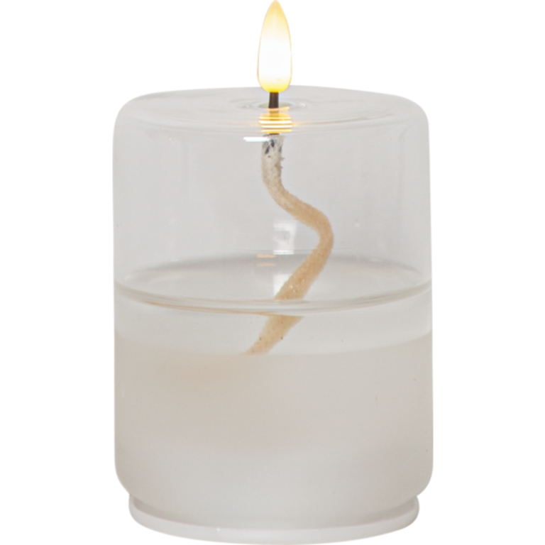 6 stk Star Trading Flamme Float stearinlys i glaslanterne
