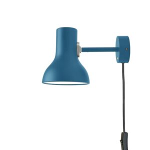 Anglepoise Type 75 Mini Væglampe Margaret Howell Edition m. Ledning Saxon Blue