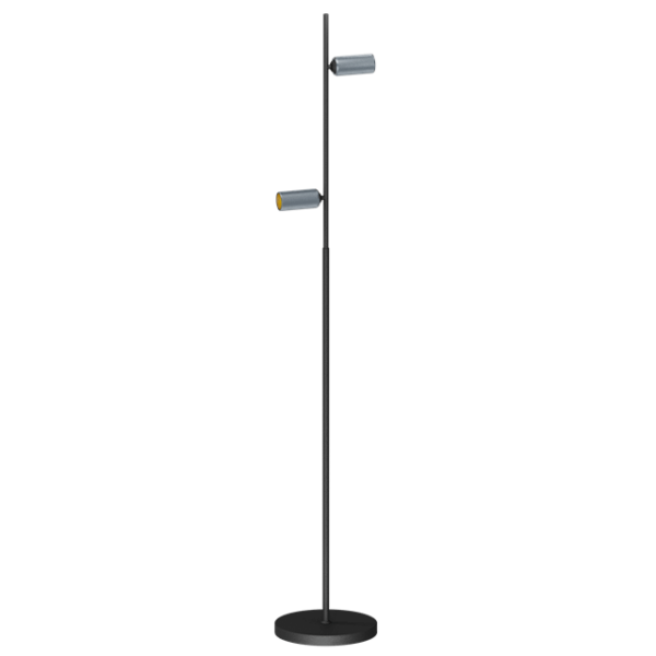 Antidark Decor Double F2 Gulvlampe Sort/Aluminium
