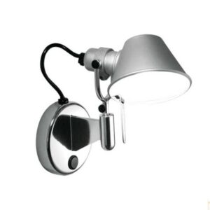 Artemide Tolomeo Micro Faretto Væglampe Med Afbryder Aluminium