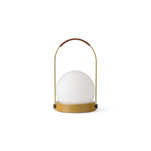 Audo Carrie Transportabel Lampe Stål/Golden Brown/Læder