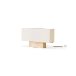 Audo Nonna Bordlampe H30 Travertin/Sand