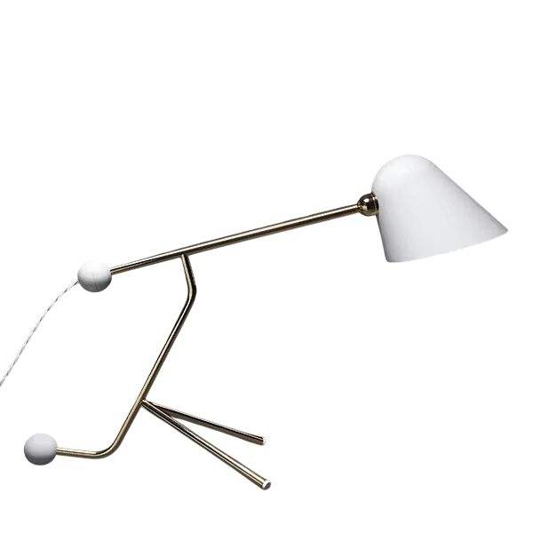 Beghina Bordlampe Hvid & Messing