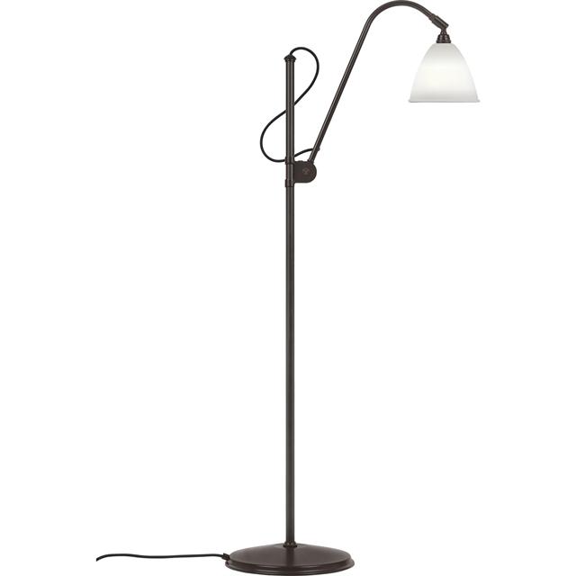 Bestlite BL3S Gulvlampe Sort Messing/Porcelæn