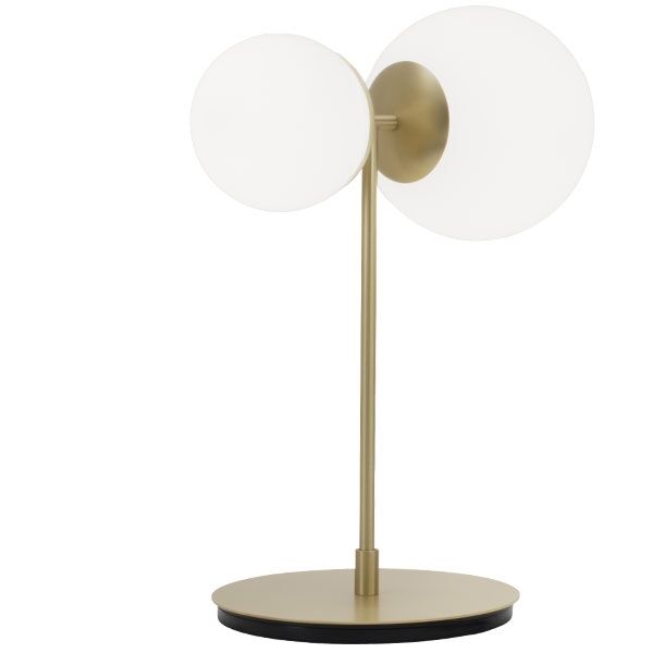 Biba Bordlampe Hvid & Messing