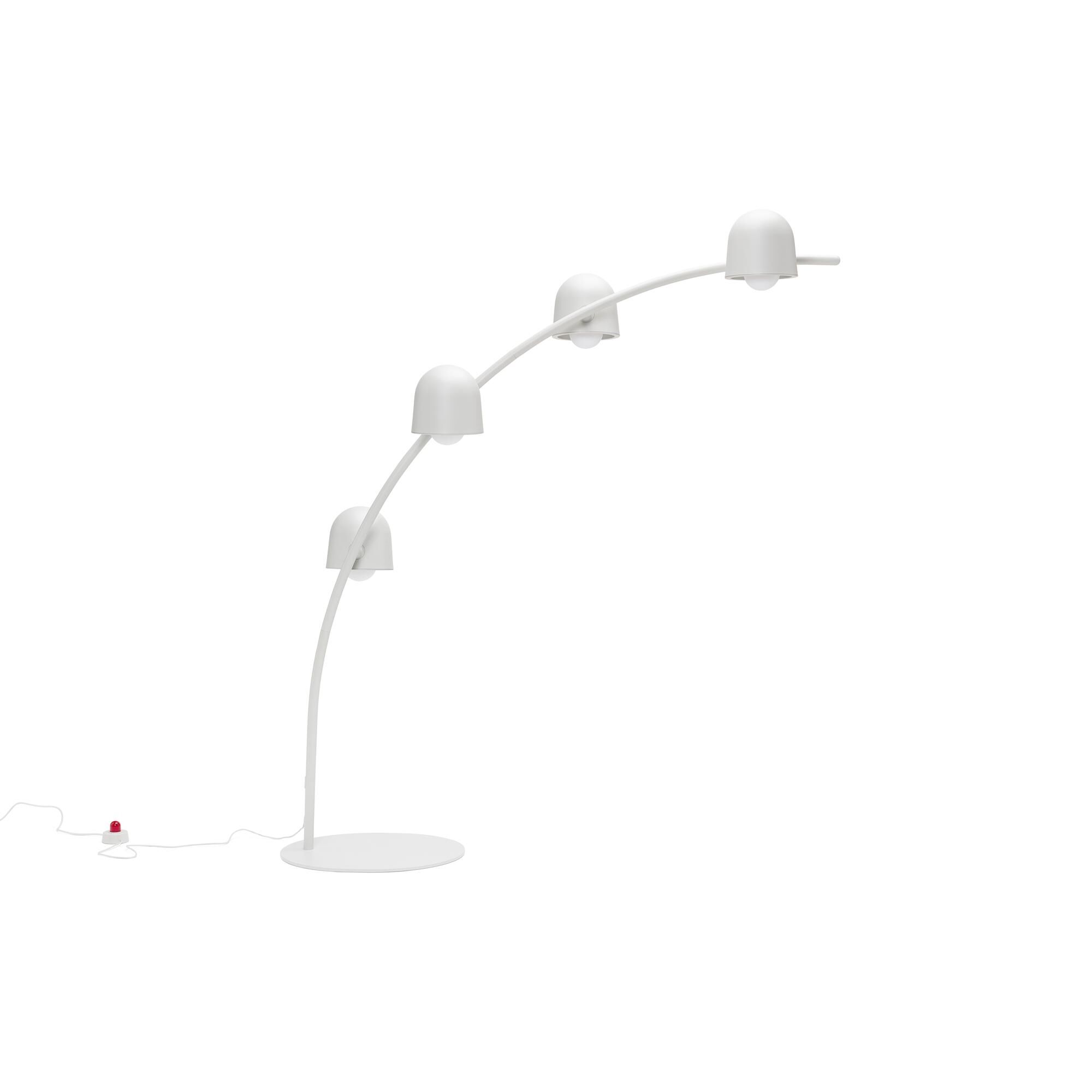 Big Lebow Gulvlampe Lysegrå
