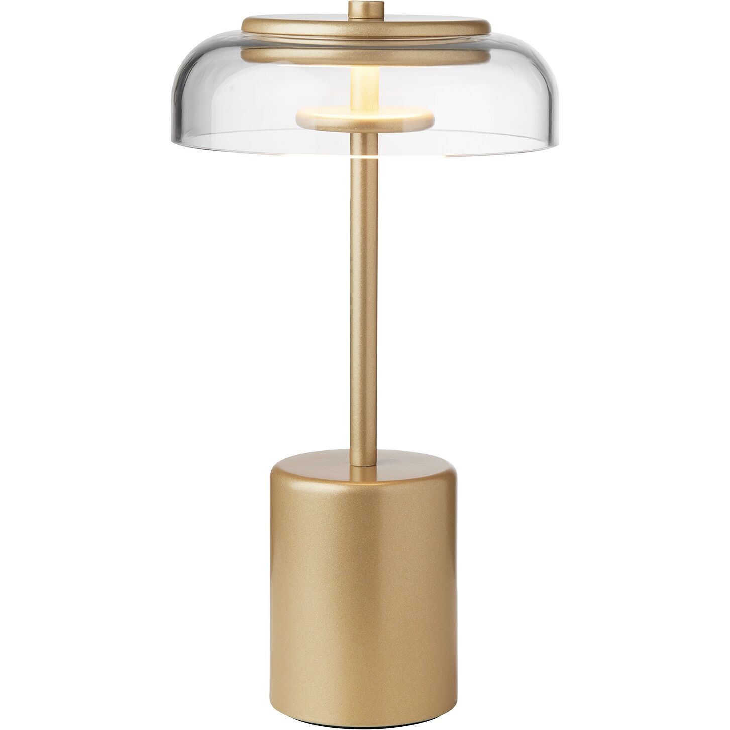 Blossi Transportabel Lampe Mini Nordisk Guld/Klar