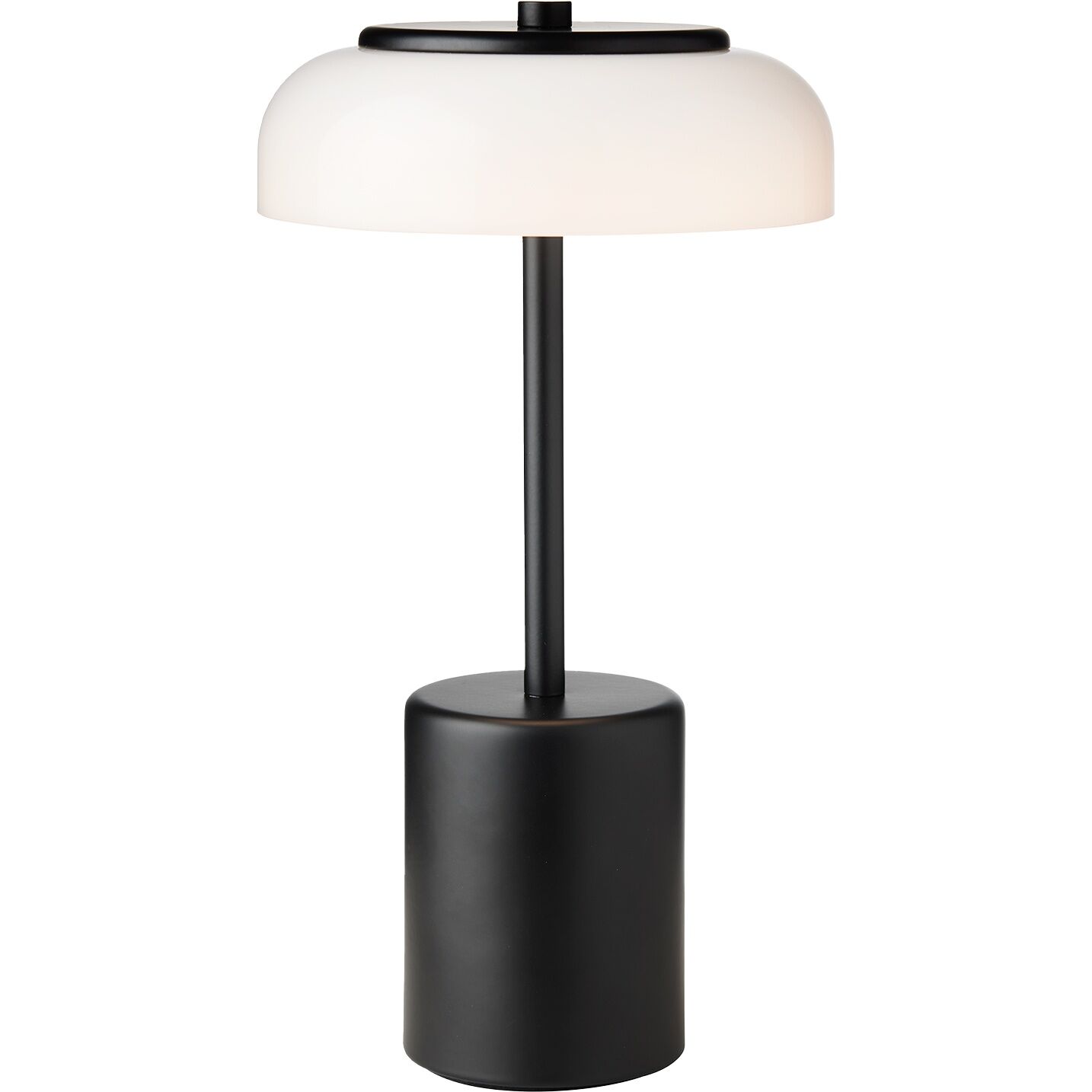Blossi Transportabel Lampe Mini Sort/Opal