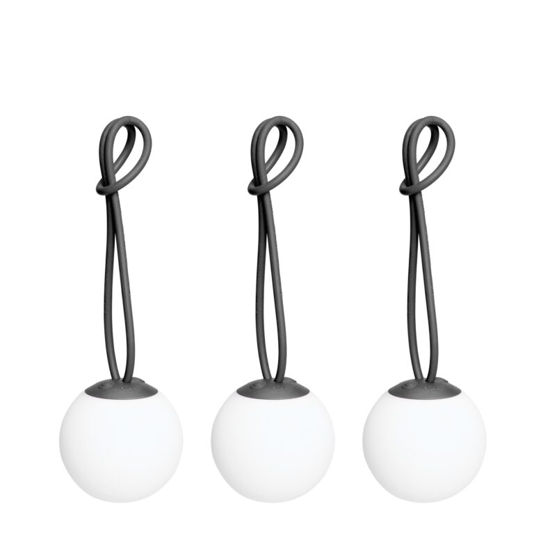 Bolleke Mini Transportabel Lampe Sæt af 3 Antracit