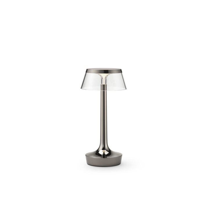Bon Jour Unplugged Transportabel Lampe Sort Krom