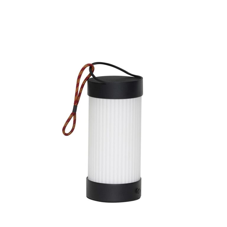 Camp Transportabel Lampe Sort