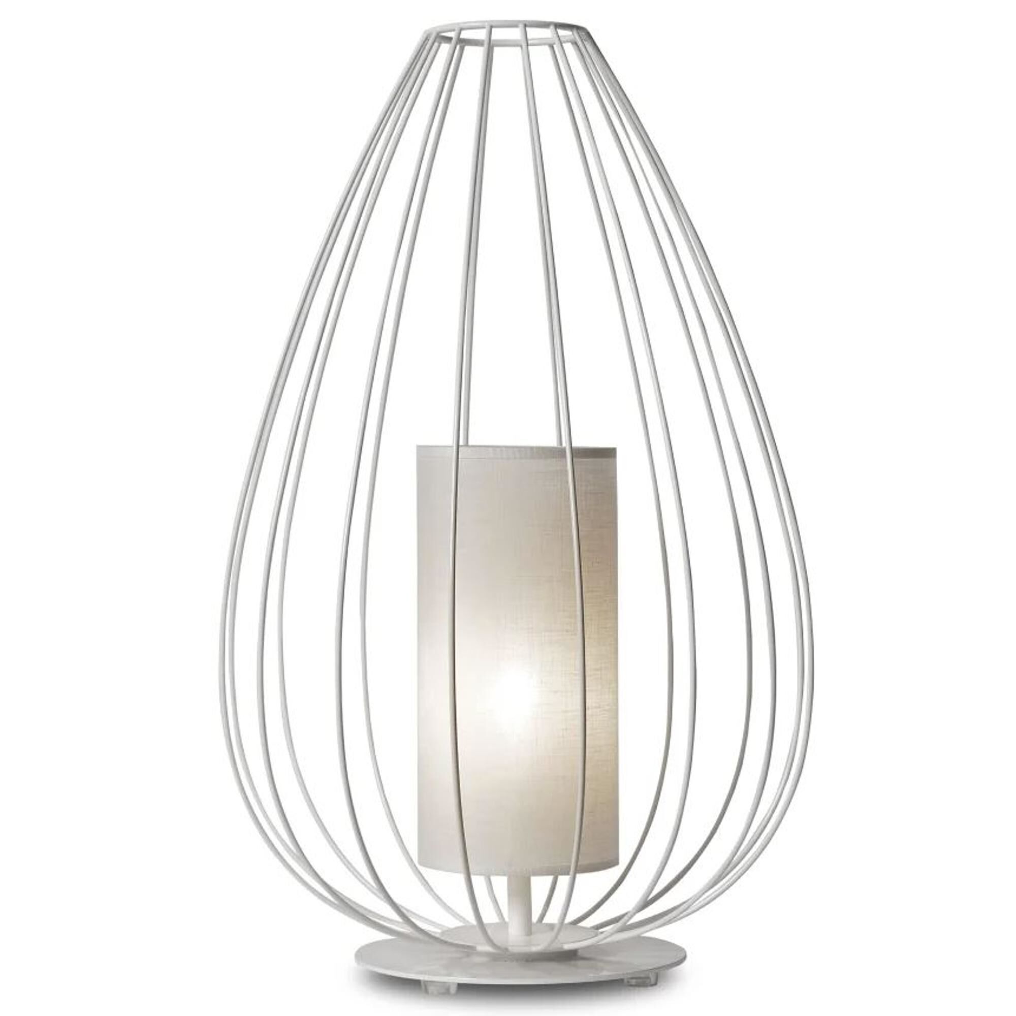 Cell Gulvlampe Ø36 Glossy White