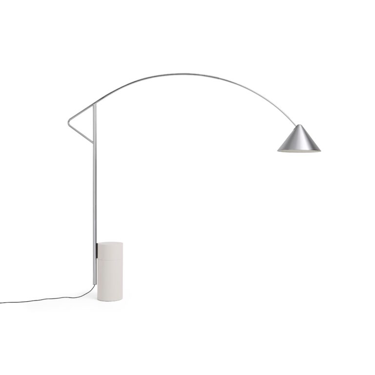 Compass Gulvlampe Børstet Aluminium