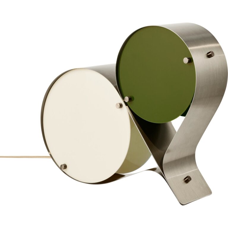 Coppia Bordlampe Ivory/Oliven