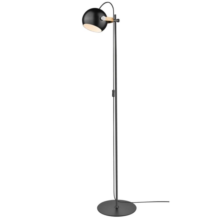 DC Gulvlampe 1L Ø18 Sort - Halo Design