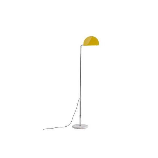 DCWéditions Mezzaluna Gulvlampe Krom/Gul