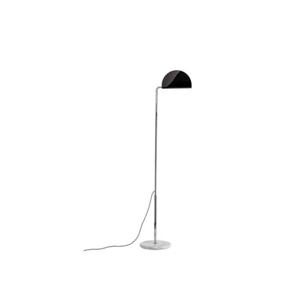 DCWéditions Mezzaluna Gulvlampe Krom/Sort