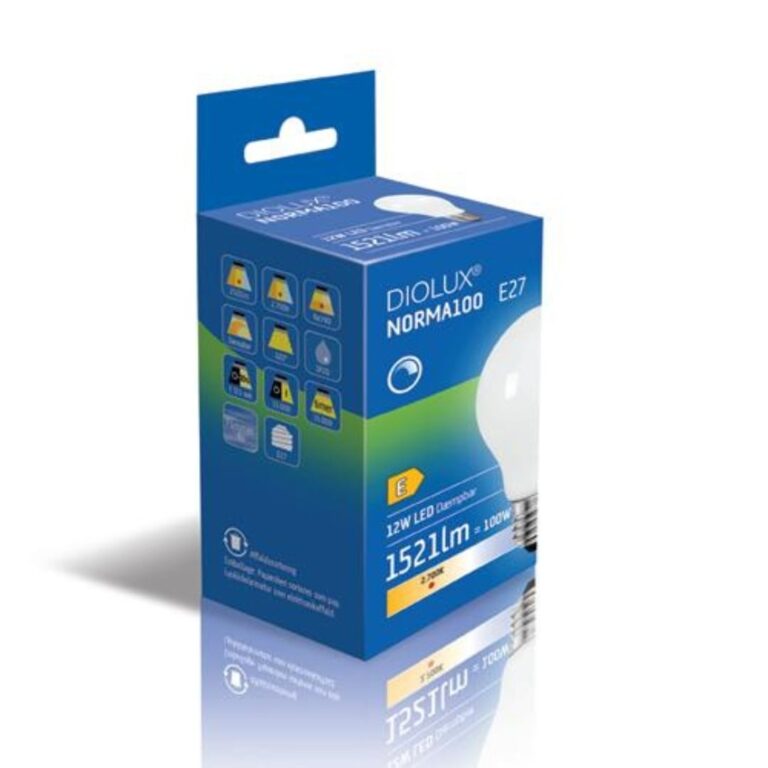 DIOLUX NORMA100 12W 927 E27 3000K Dæmpbar - GN