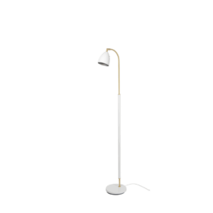Deluxe Gulvlampe Hvid/Messing - Belid