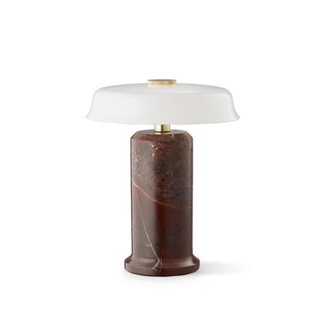 Design By Us Trip No. 2 Transportabel Lampe Burgundy Marble/Glossy Opal