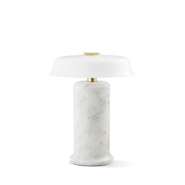 Design By Us Trip No. 2 Transportabel Lampe Carrara Marble/Glossy Opal