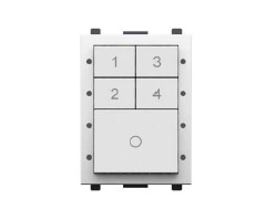 Digidim134W Panel m/5 tryk (Hvid) 4 scener + sluk
