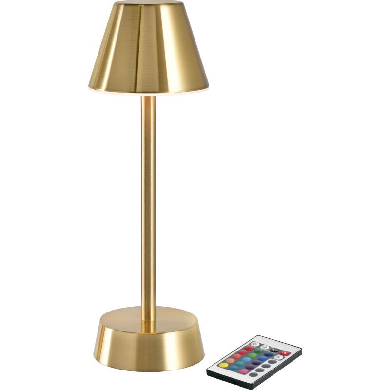 Duni Zelda genopladelig bordlampe, messing