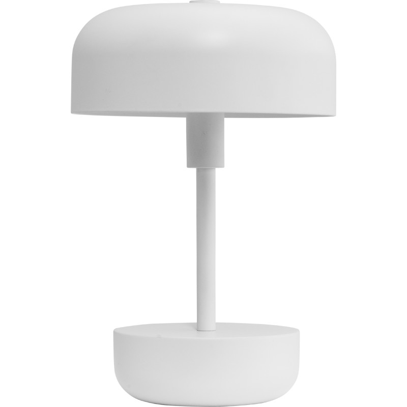Dyberg Larsen Haipot genopladelig bordlampe, hvid