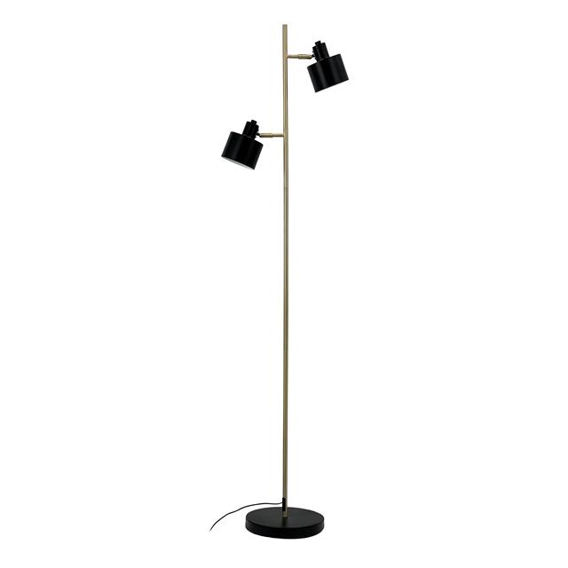 Dyberg Larsen Ocean Gulvlampe Sort/Messing