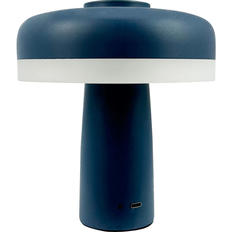 Dyberg Larsen Porter genopladelig bordlampe, blå