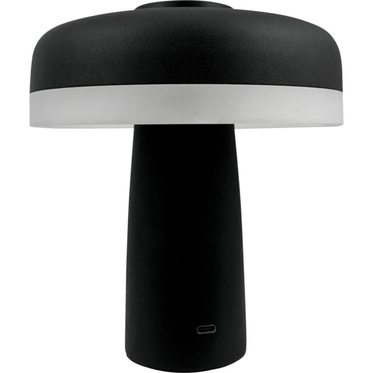 Dyberg Larsen Porter genopladelig bordlampe, sort