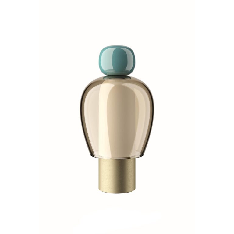Easy Peasy Transportabel Lampe Turkis/Honey/Guld
