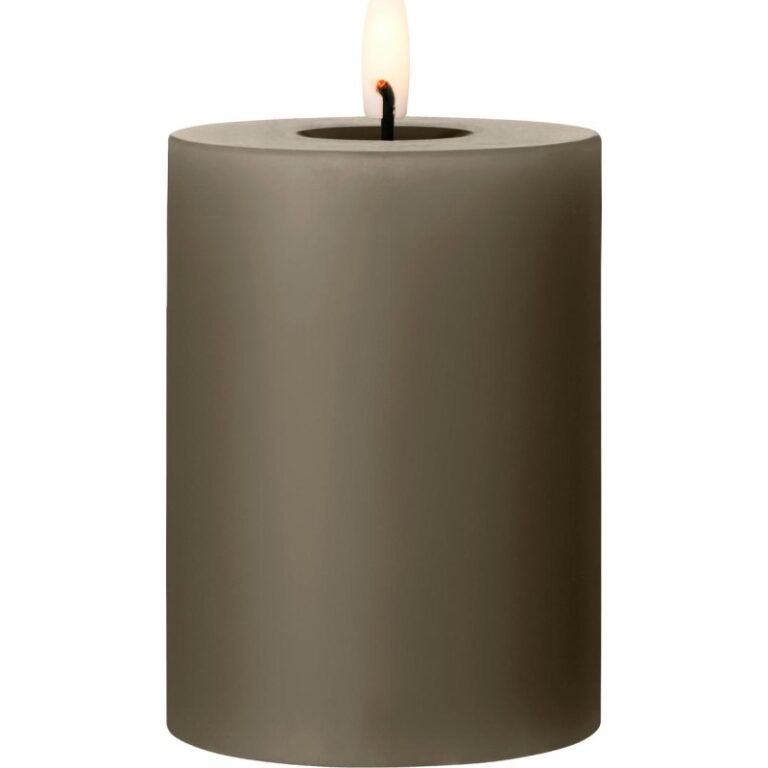 Ester & Erik LED bloklys, brun, 10 cm