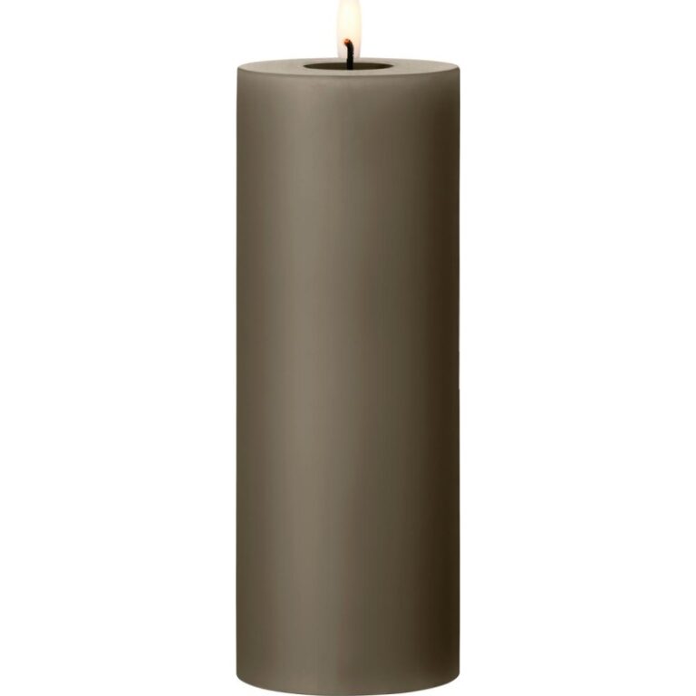 Ester & Erik LED bloklys, brun, 20 cm