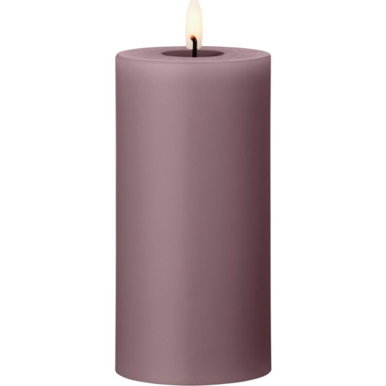 Ester & Erik LED bloklys, lilla, 15 cm