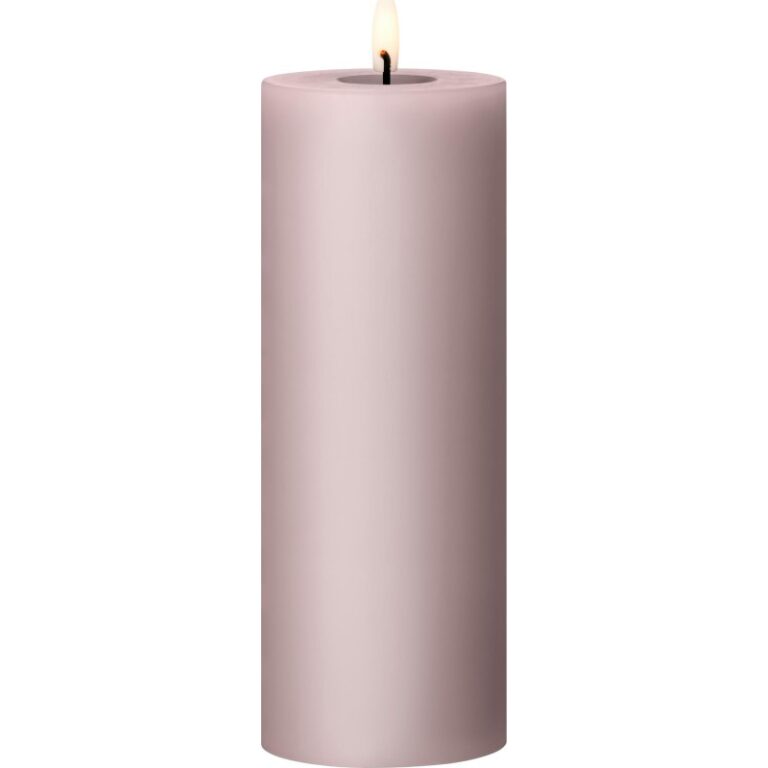 Ester & Erik LED bloklys, lyserød, 20 cm
