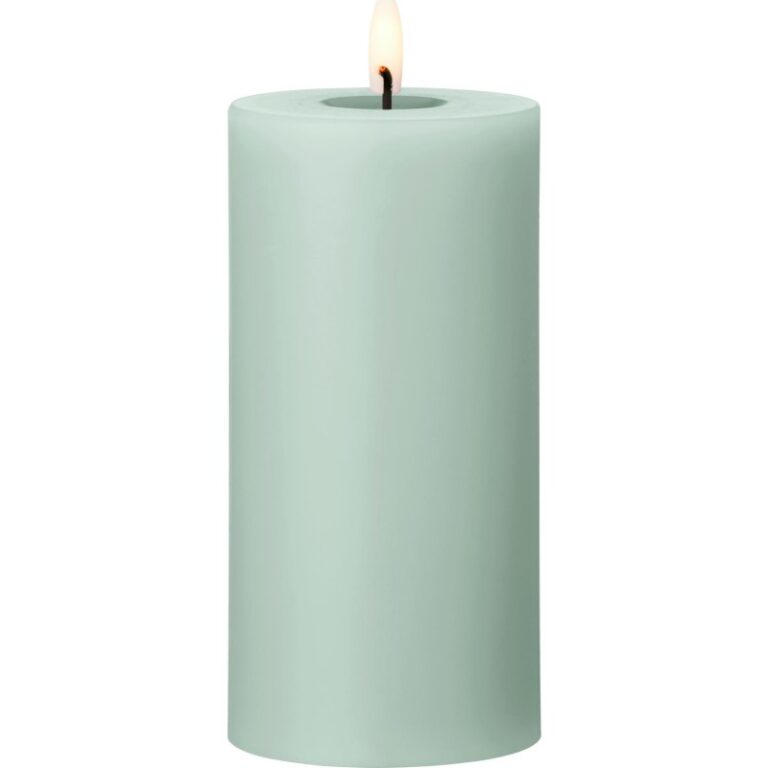 Ester & Erik LED bloklys, mintgrøn, 15 cm