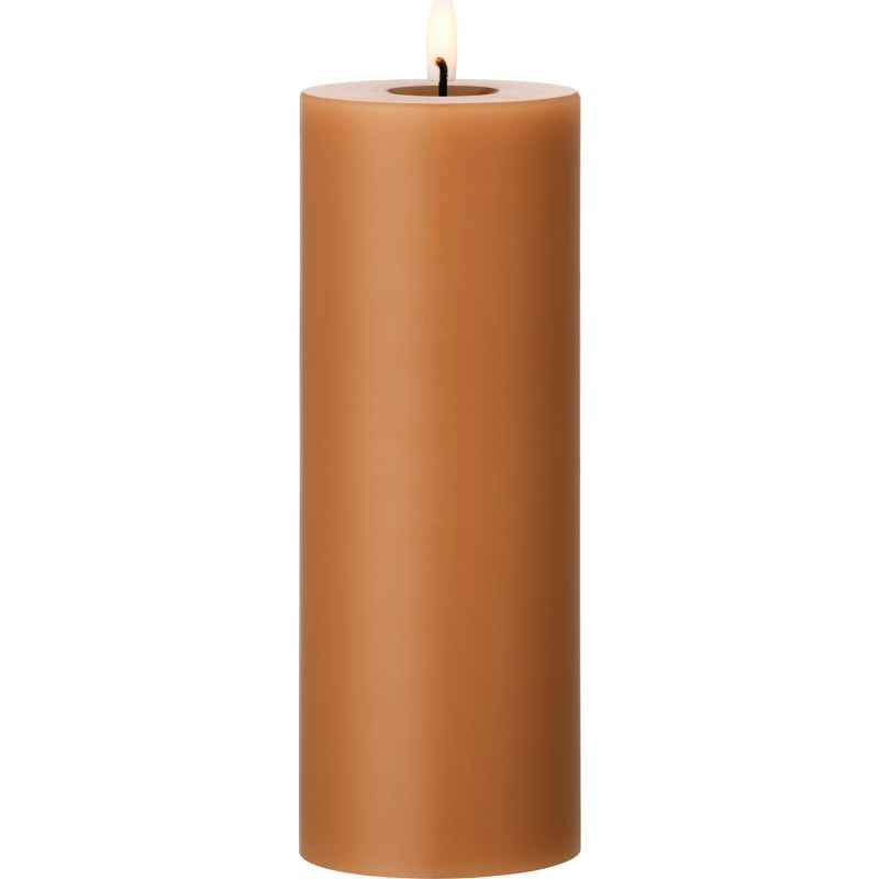 Ester & Erik LED bloklys, varm brun, 20 cm