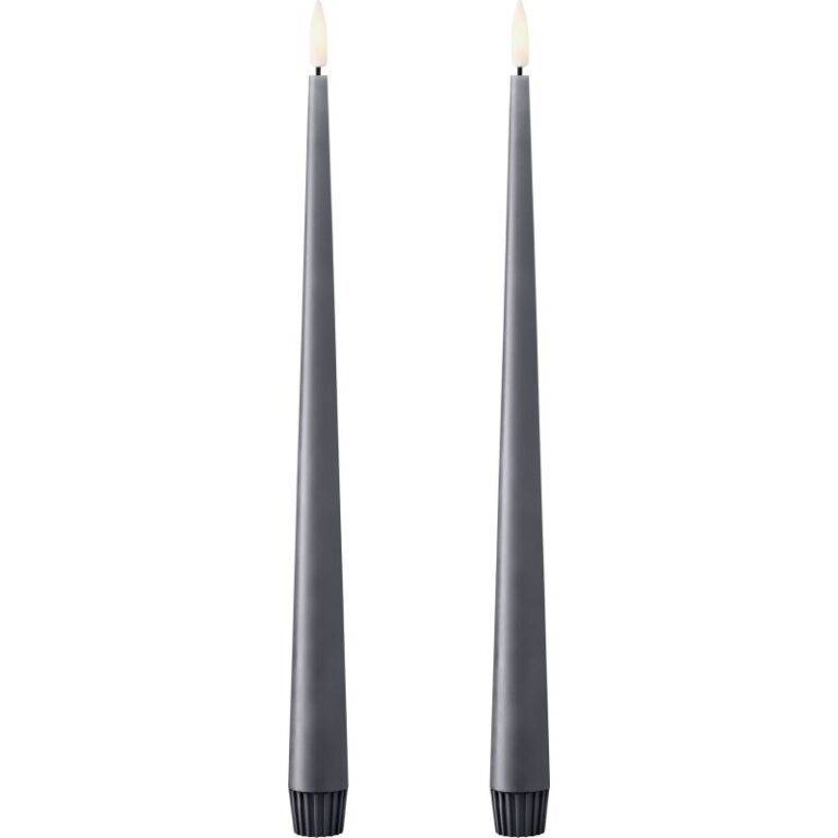 Ester & Erik LED kronelys, 30 cm, antracit, 2-pak