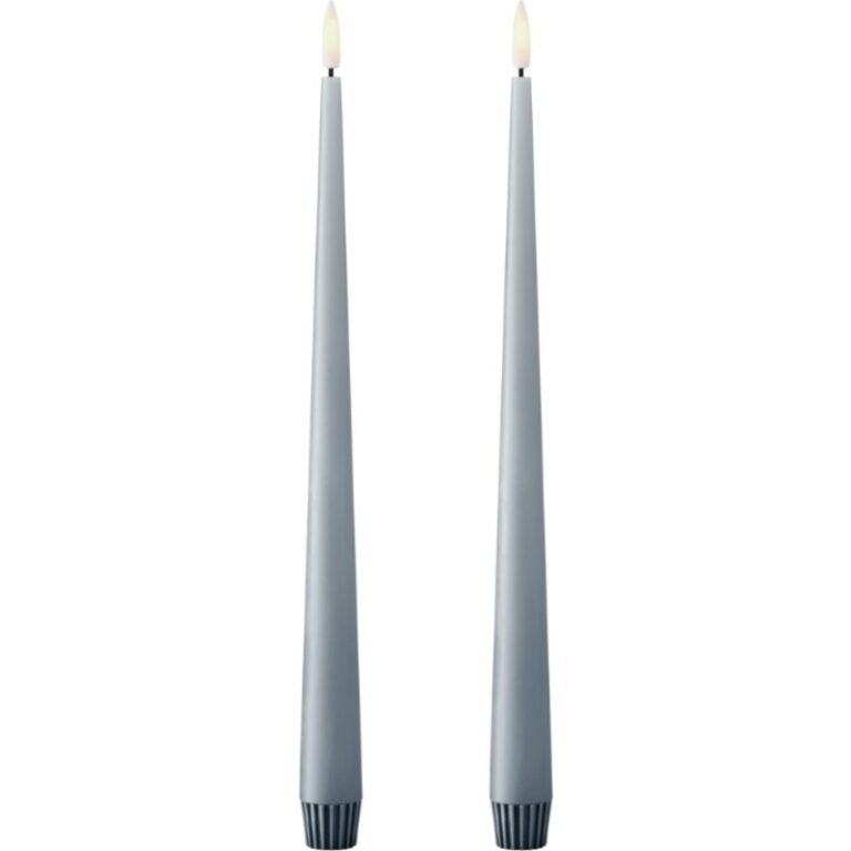 Ester & Erik LED kronelys, 30 cm, blå, 2-pak