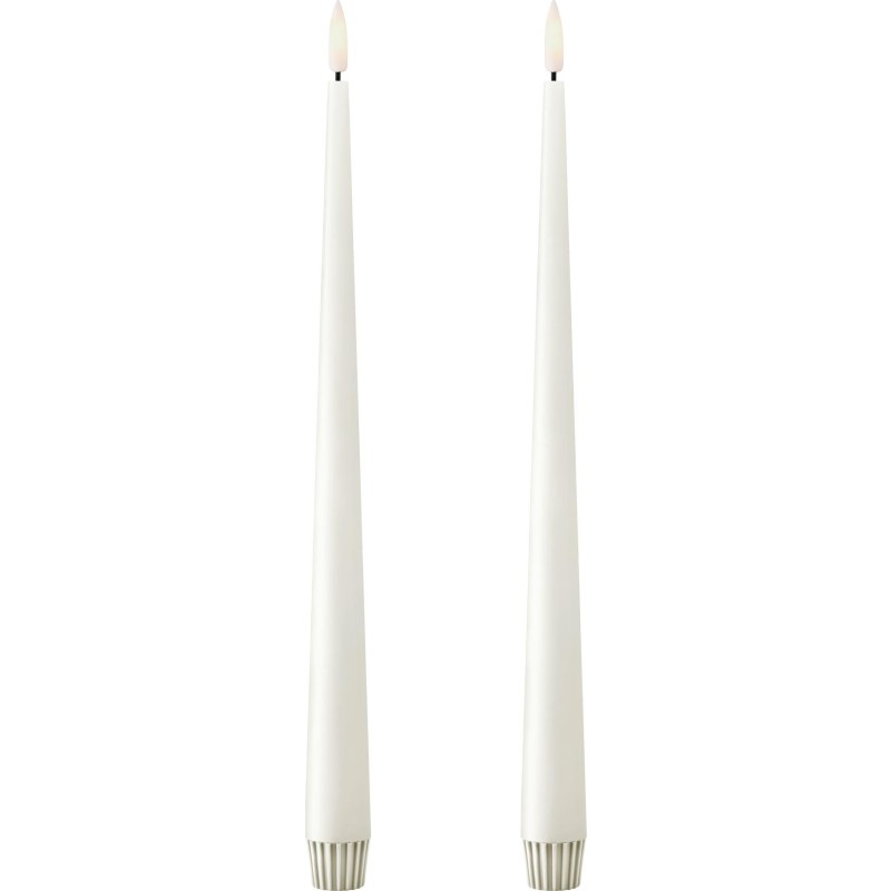 Ester & Erik LED kronelys, 30 cm, hvid, 2-pak