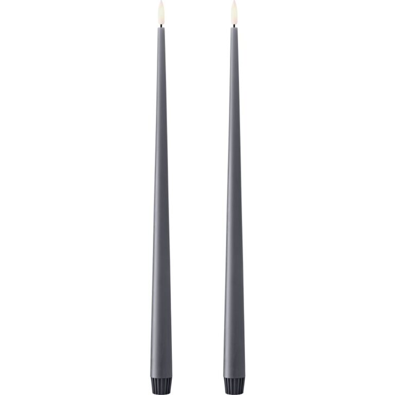Ester & Erik LED kronelys, 40 cm, antracit, 2-pak