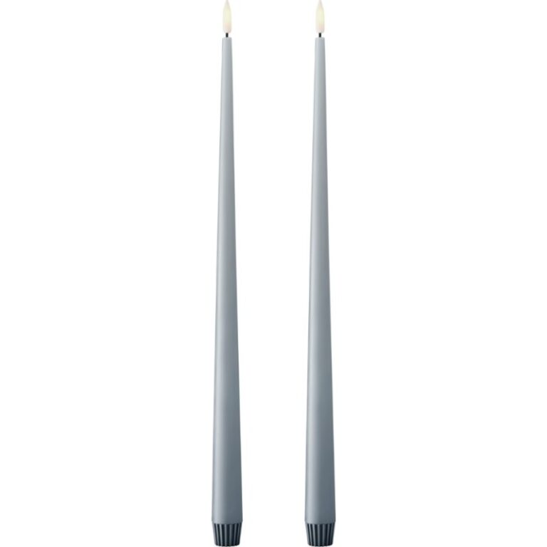 Ester & Erik LED kronelys, 40 cm, blå, 2-pak