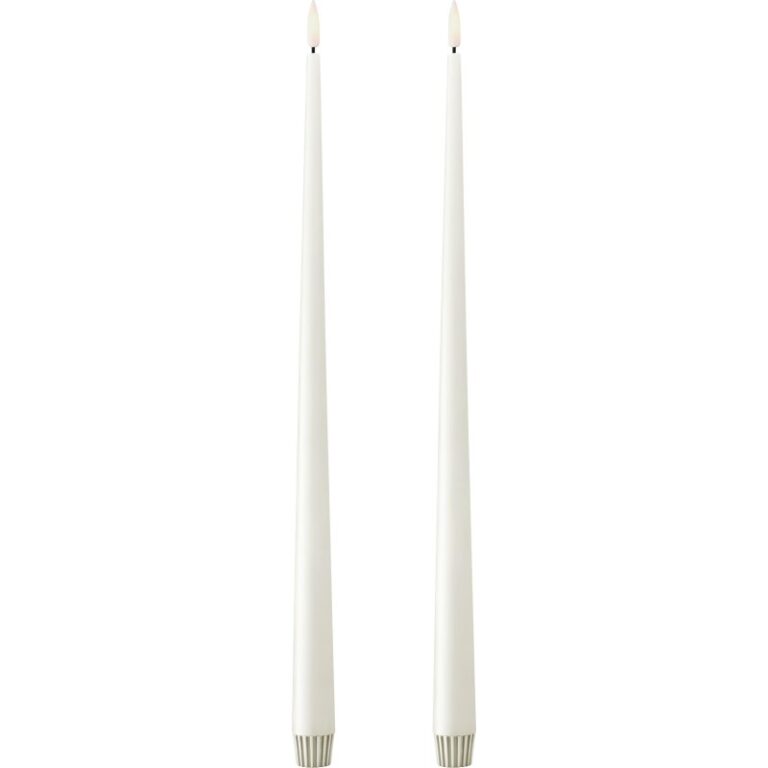 Ester & Erik LED kronelys, 40 cm, hvid, 2-pak