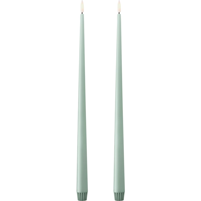 Ester & Erik LED kronelys, 40 cm, mint grøn, 2-pak