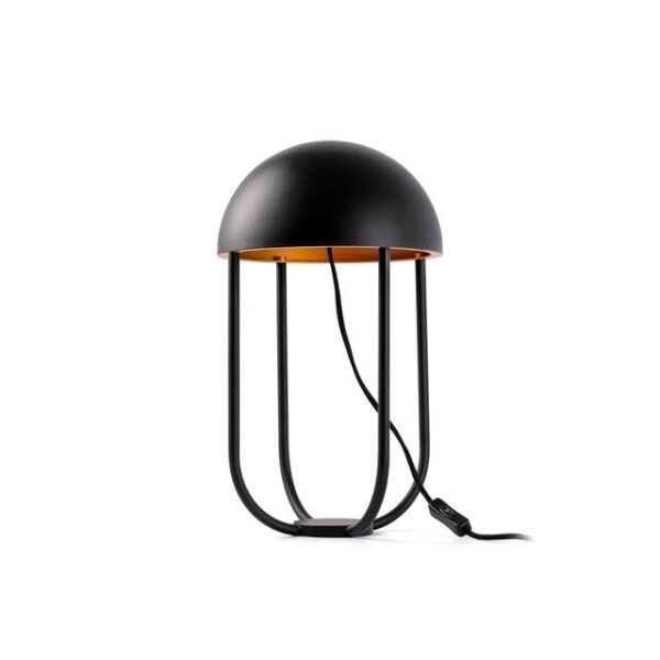 Faro JELLYFISH Bordlampe Mat Sort/Guld