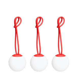 Fatboy Bolleke Mini Transportabel Lampe Sæt af 3 Rød