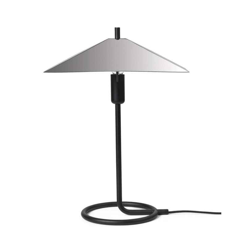 Filo Bordlampe Square Sort/Mirror Polished
