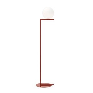 Flos IC F1 Gulvlampe Mørk Rød